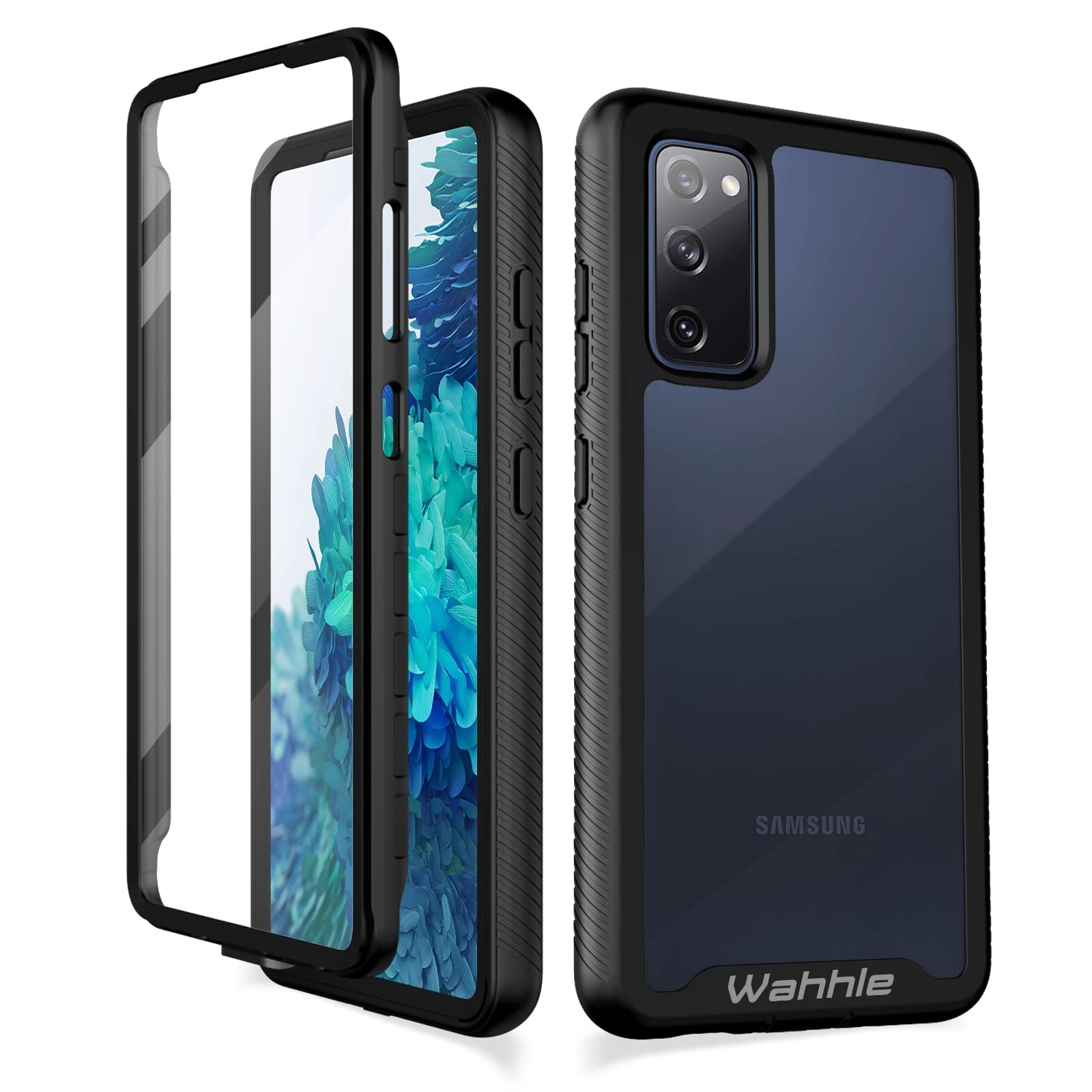Wahhle Compatible With Samsung Galaxy S20 Fe 5G Case, Built In Screen Protector Full Body Shockproof Slim Fit Bumper Protective