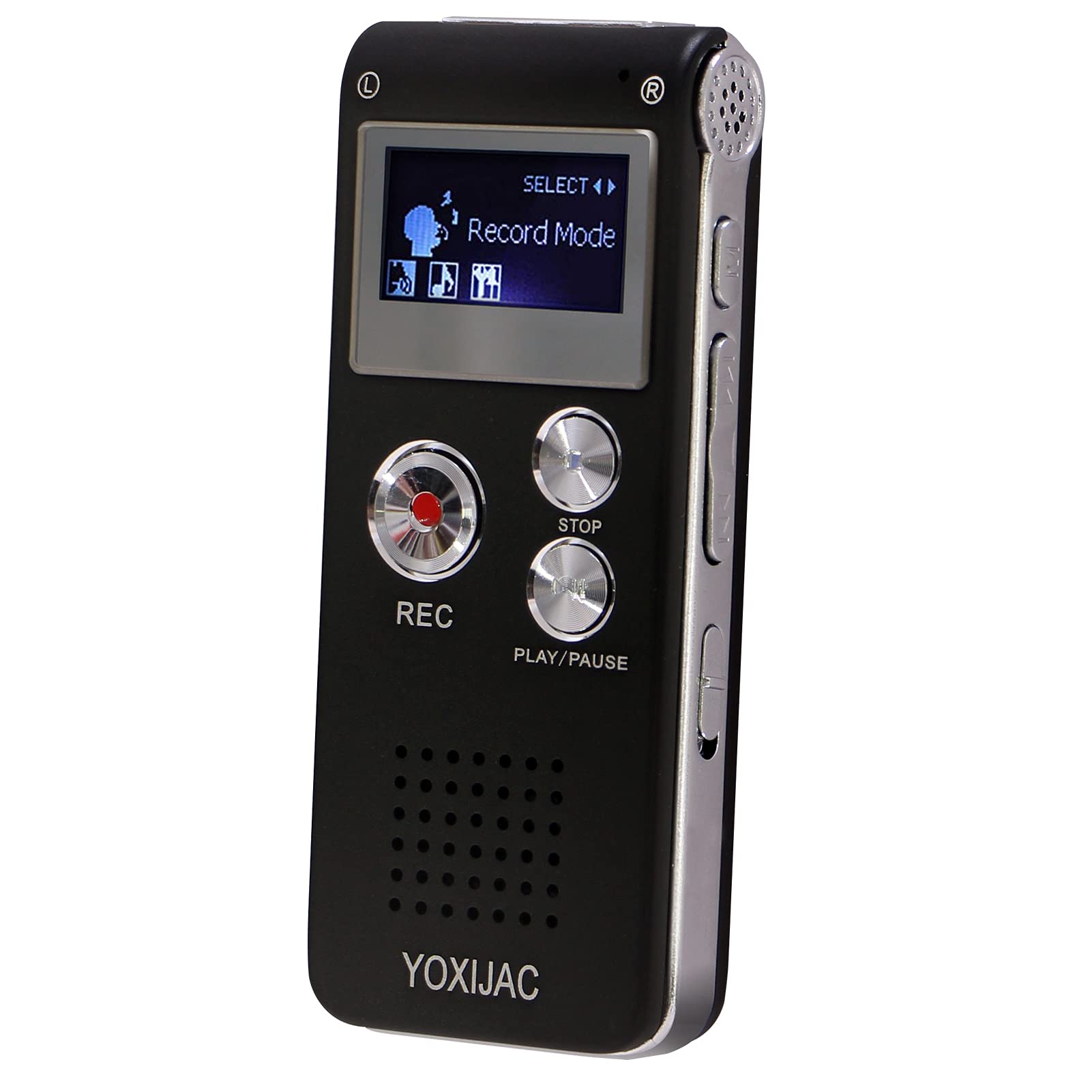 Yoxijac Digital Voice Recorders Voice Activated Recorder For Meeting Lecture 8Gb Audio Recorder Recording Device A B Repeat Port
