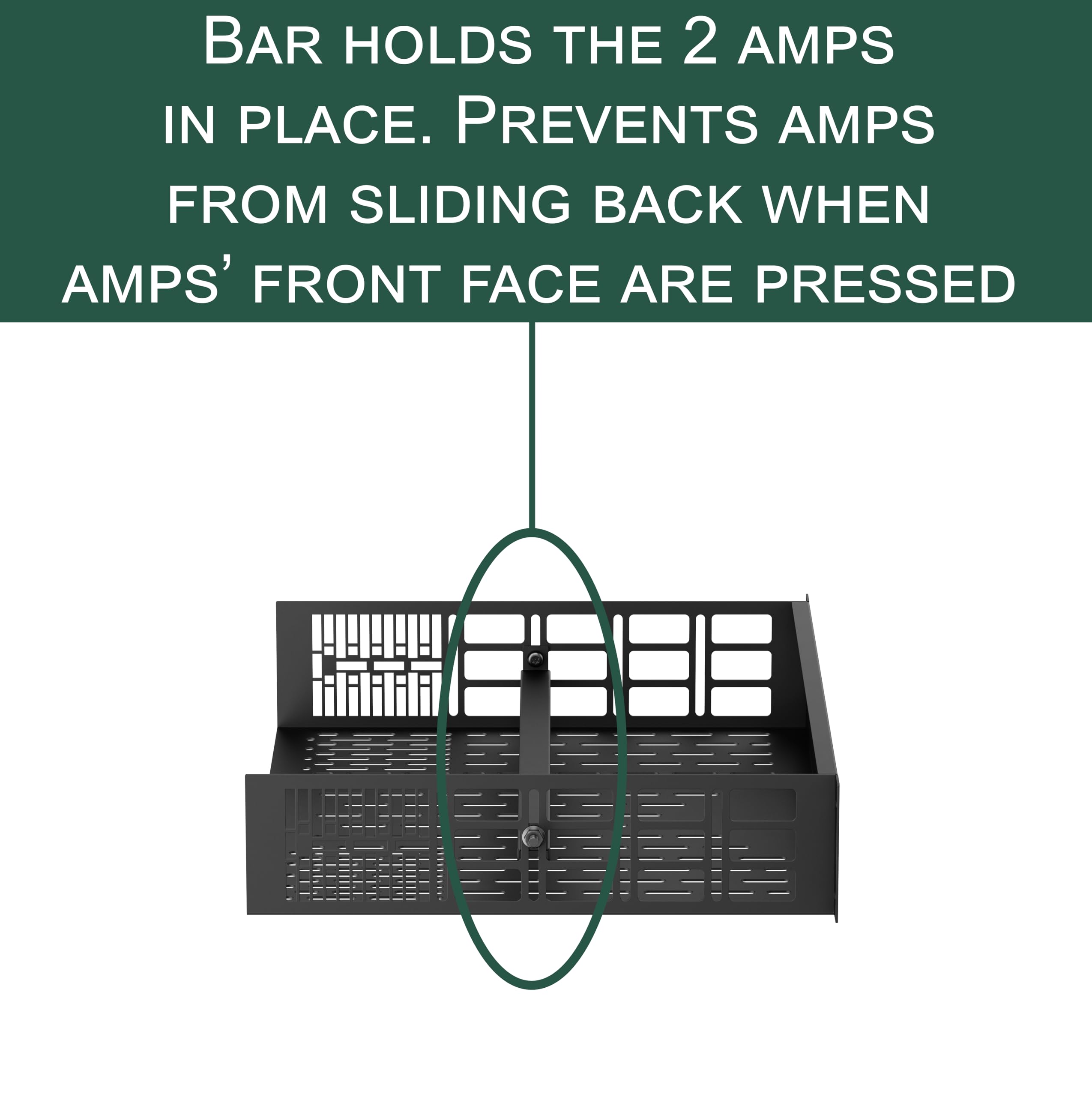 Ynvision.Design Custom Rack Shelf Compatible With Sonos Amp | Rack Mountable (Pack Of 1)