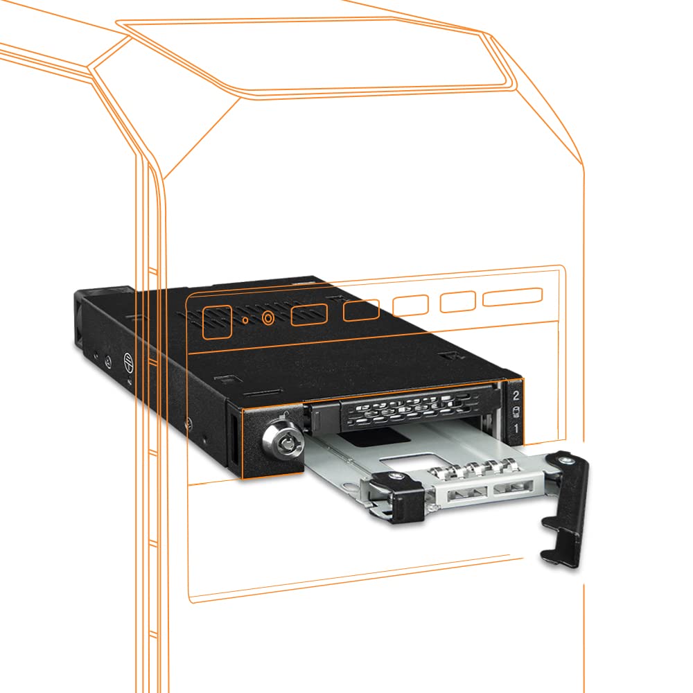 ICY DOCK RD MB092VKB ToughArmor Rugged 2x2.5U.2 U.3 NVMe SSD PCIe4.0 Rack