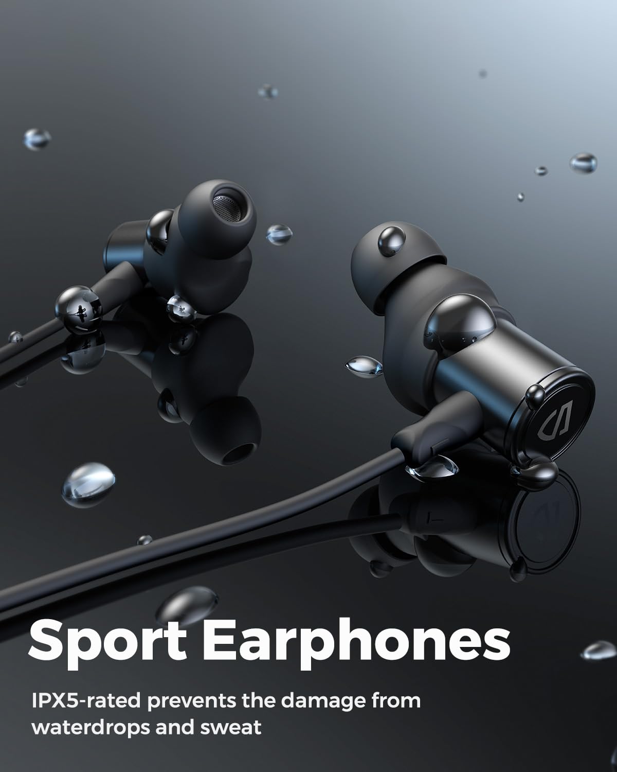 Soundpeats Q30 Hd Bluetooth Headphones In Ear Stereo Wireless 5.0 Magnetic Earphones Ipx6 Sweatproof Earbuds With Mic For Sports