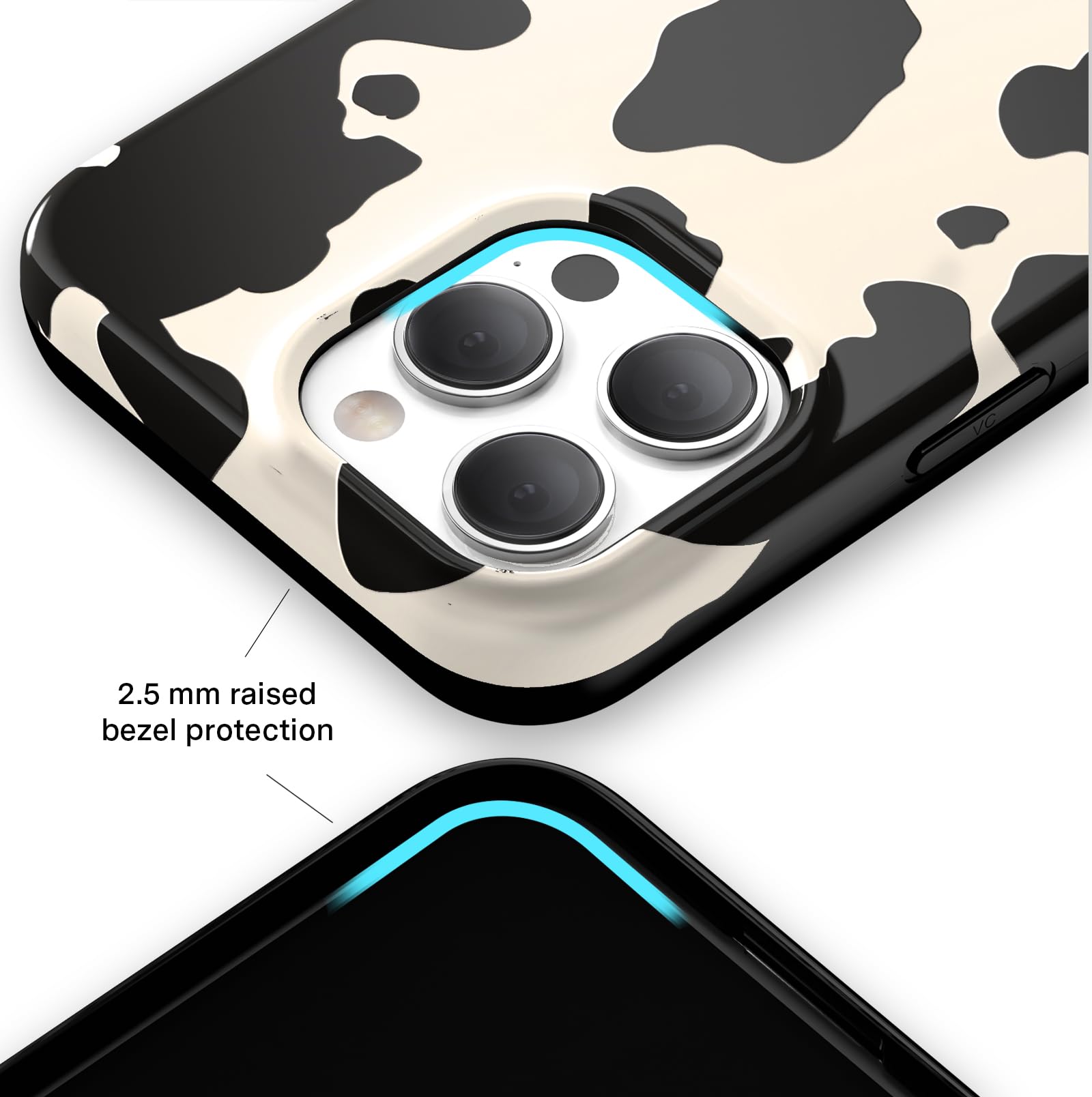 Velvet Caviar Compatible With Magsafe Iphone 15 Pro Case   Cow Print