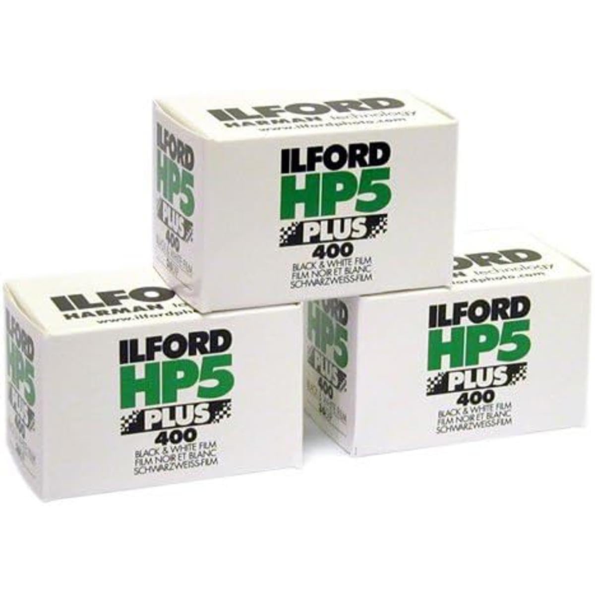 Ilford HP-5 Plus 400 35mm Black and White Professional Film, ISO 400, 24 Exposures, 3-Pack