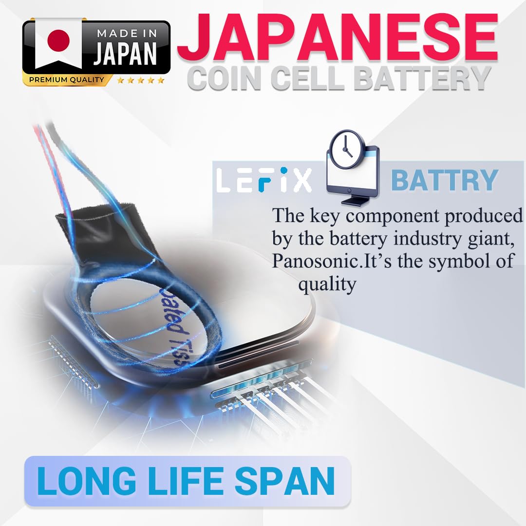 Lefix Ml1220 Battery Rechargeable Rtc Cmos Battery Compatible With Dell Xps 13 15 9350 9343 9360 9365 Precision 5510 5520 7350 X