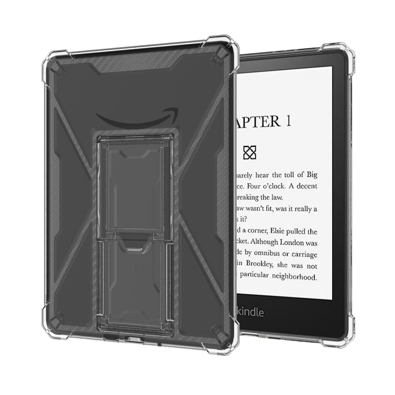 SFFINE Clear Case Compatible for 6 Kindle Paperwhite (10th Generation,2018 Release),Scratchproof Thin Slim Soft TPU Gel Silicone