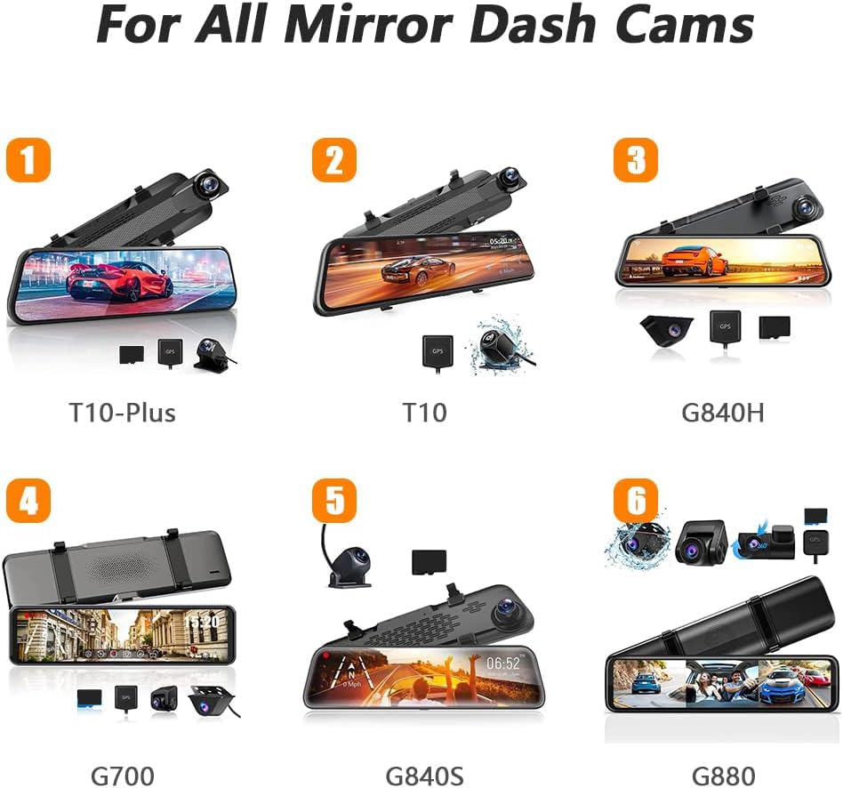Wolfbox Mirror Dash Cam Mounting Straps Suitable For Mirror Camera