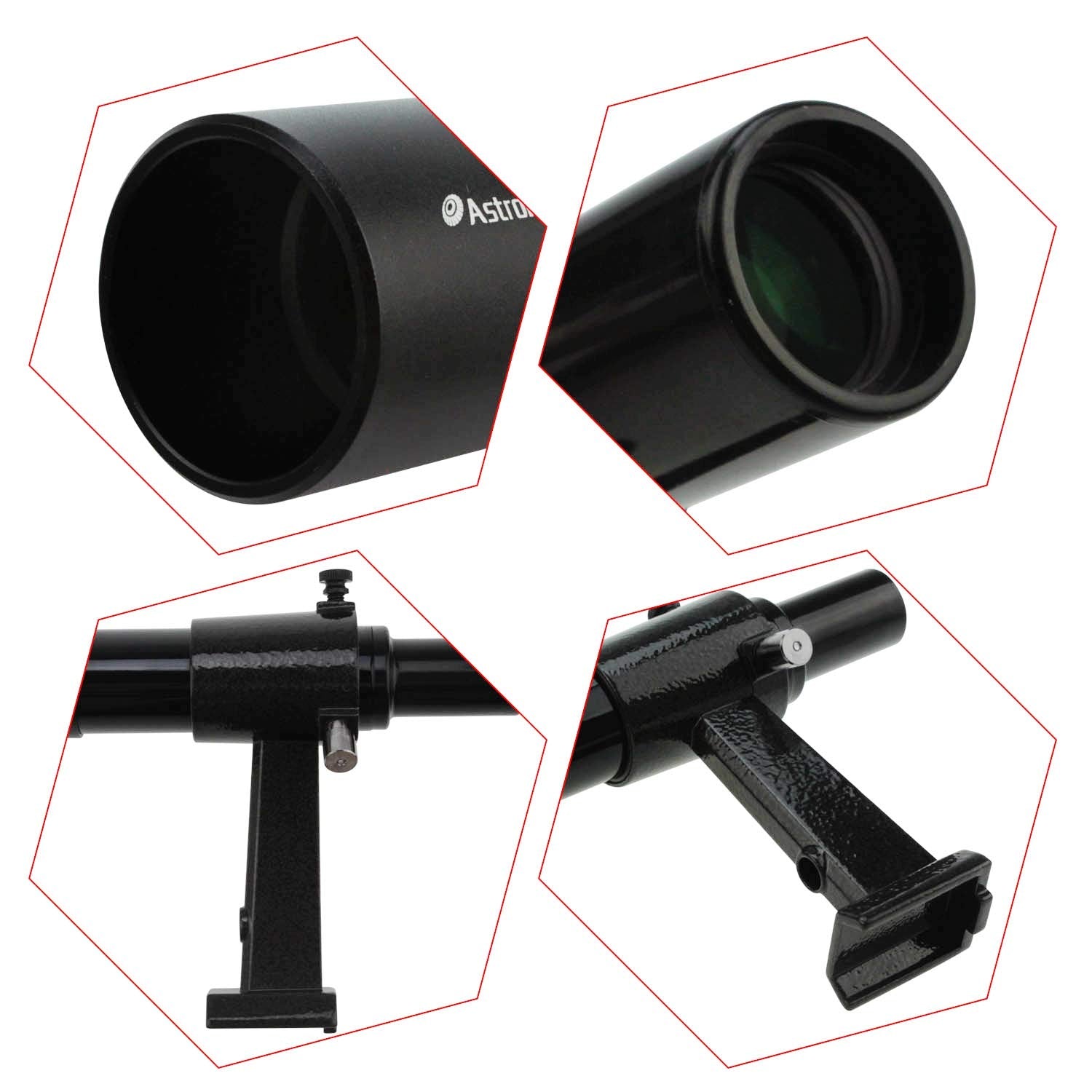 Astromania 6X30 Finder Scope, Black   Allowing Many Astronomical Objects To Become Visible To Your Eye