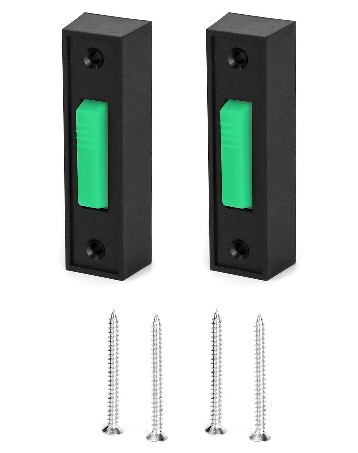 Qwork Garage Door Opener Switch, 2 Pack 41A4166 Garage Push Doorbell Button, Wired Lighted Wall Mounted Push Button