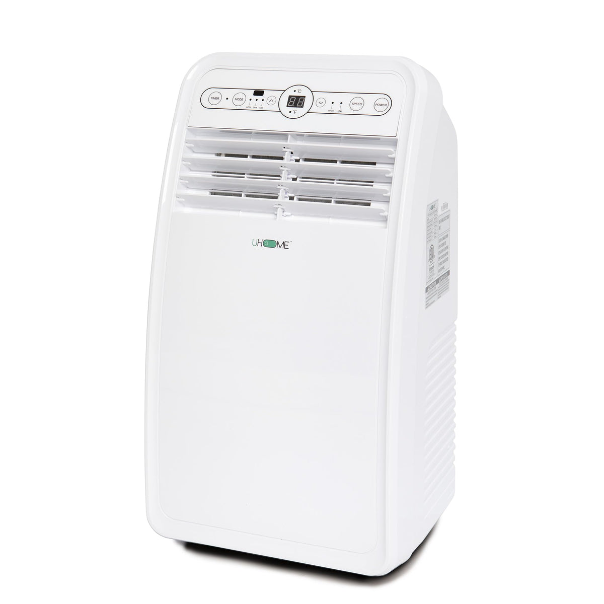 Uhome 8000 Btu Portable Air Conditioner, With Cooling, Dehumidifier, Fan, Remote Control And Window Mount Kit Included, White, 2
