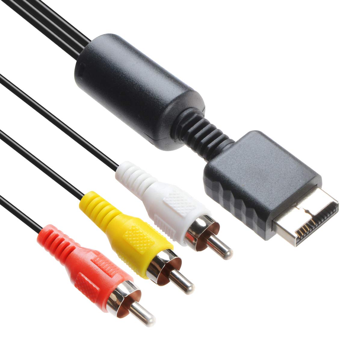 Teninyu Audio Video Rca Cable   Game Console Composite Accessories Connection Av Cable For Ps1 Ps2 Ps3 Playstation,6Ft
