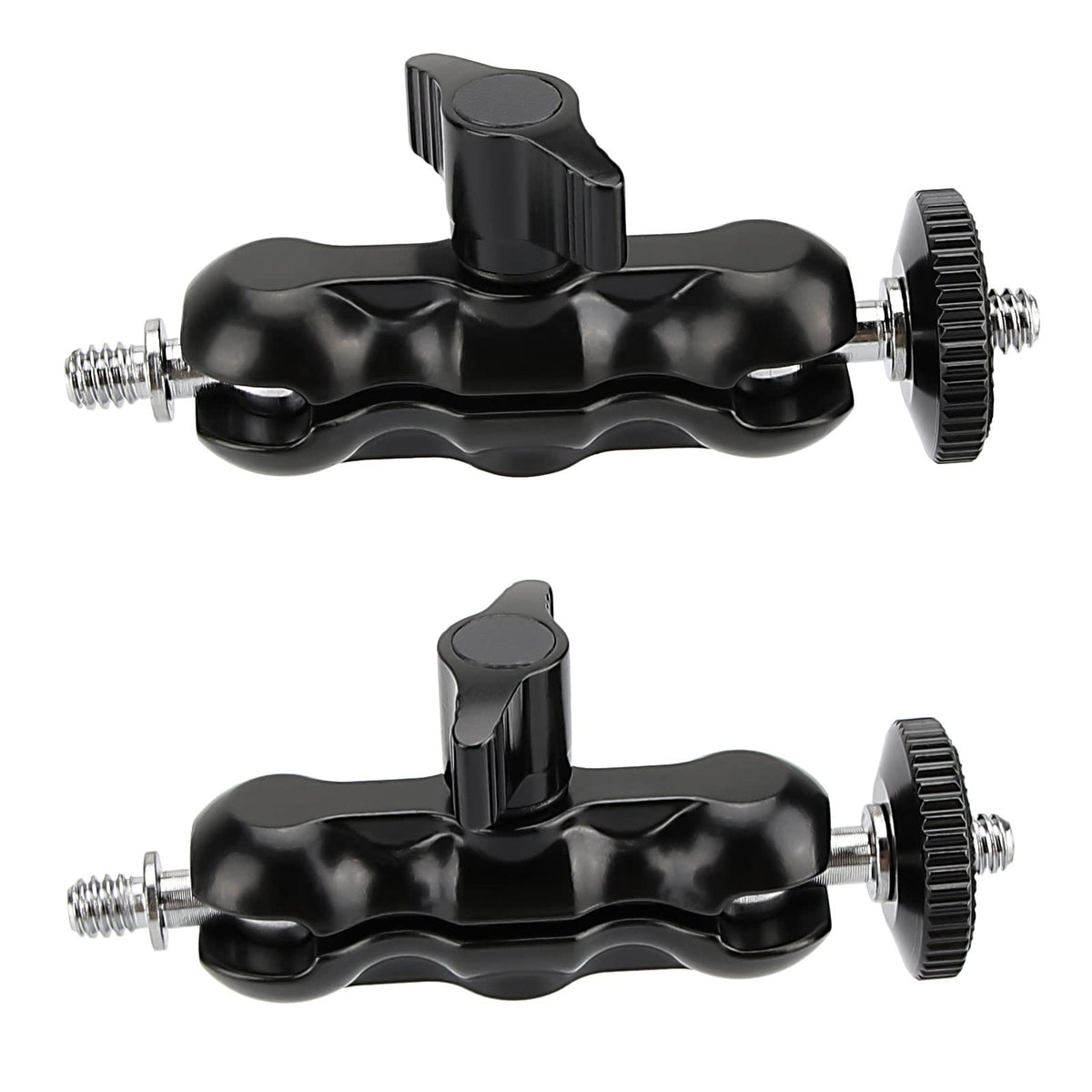 CAMVATE Universal Magic Arm with 1/4'-20 Thread(Black,2 Pieces) - 2080