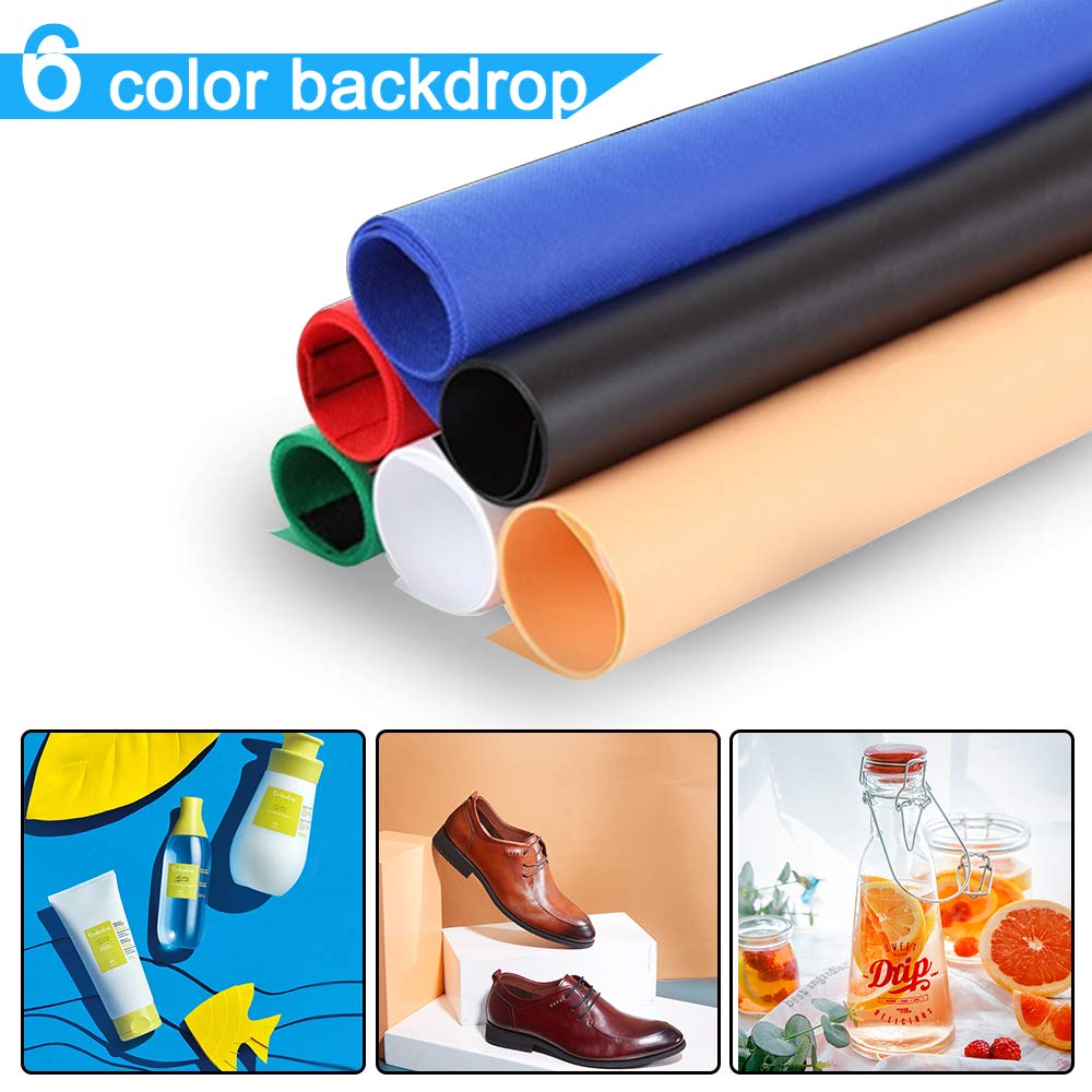 Duclus Portable Photo Studio Box 24'' X 24'', Adjustable Light Box With 120Pcs Smd Led Beads, Photo Shooting Tent With White Lig