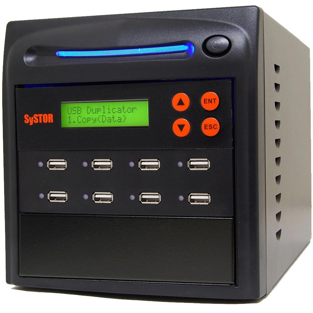 Systor 1 To 7 Usb Duplicator & Sanitizer 2Gb/Min   Standalone Multiple Flash Memory Copier & Storage Drive Eraser, Copy Speeds U