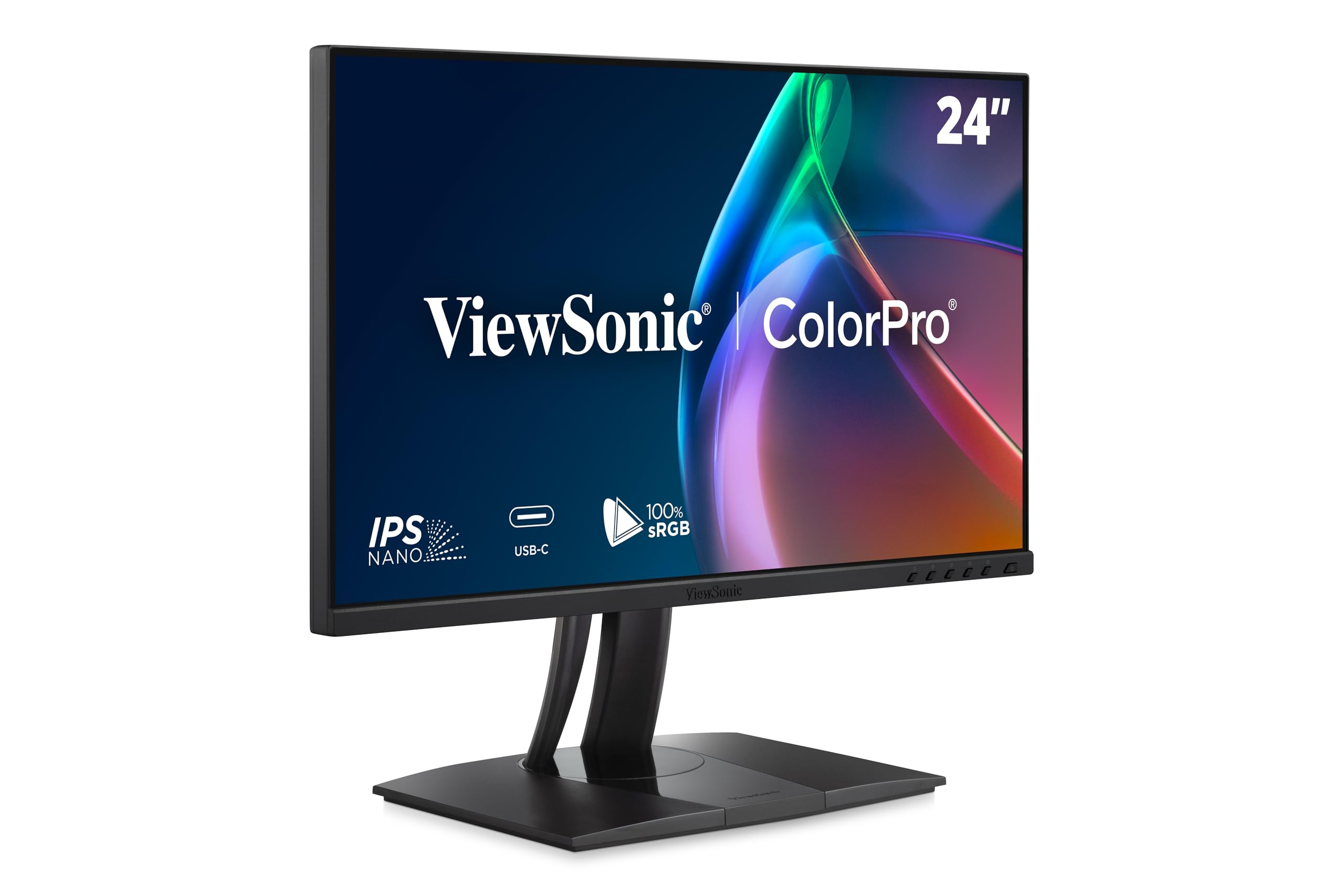 ViewSonic VP2456A 24 Inch 1080p ColorPro Monitor, IPS with 100% sRGB and Pantone Validated for Professional Graphic Design, Adva