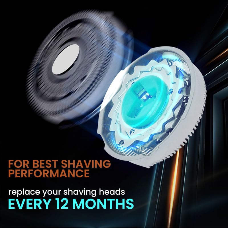 Golden Lotus Creations Replacement Heads, Compatible With Philips Norelco Sh60 Series 6000 Replacement Heads, Sh60 Replacement H