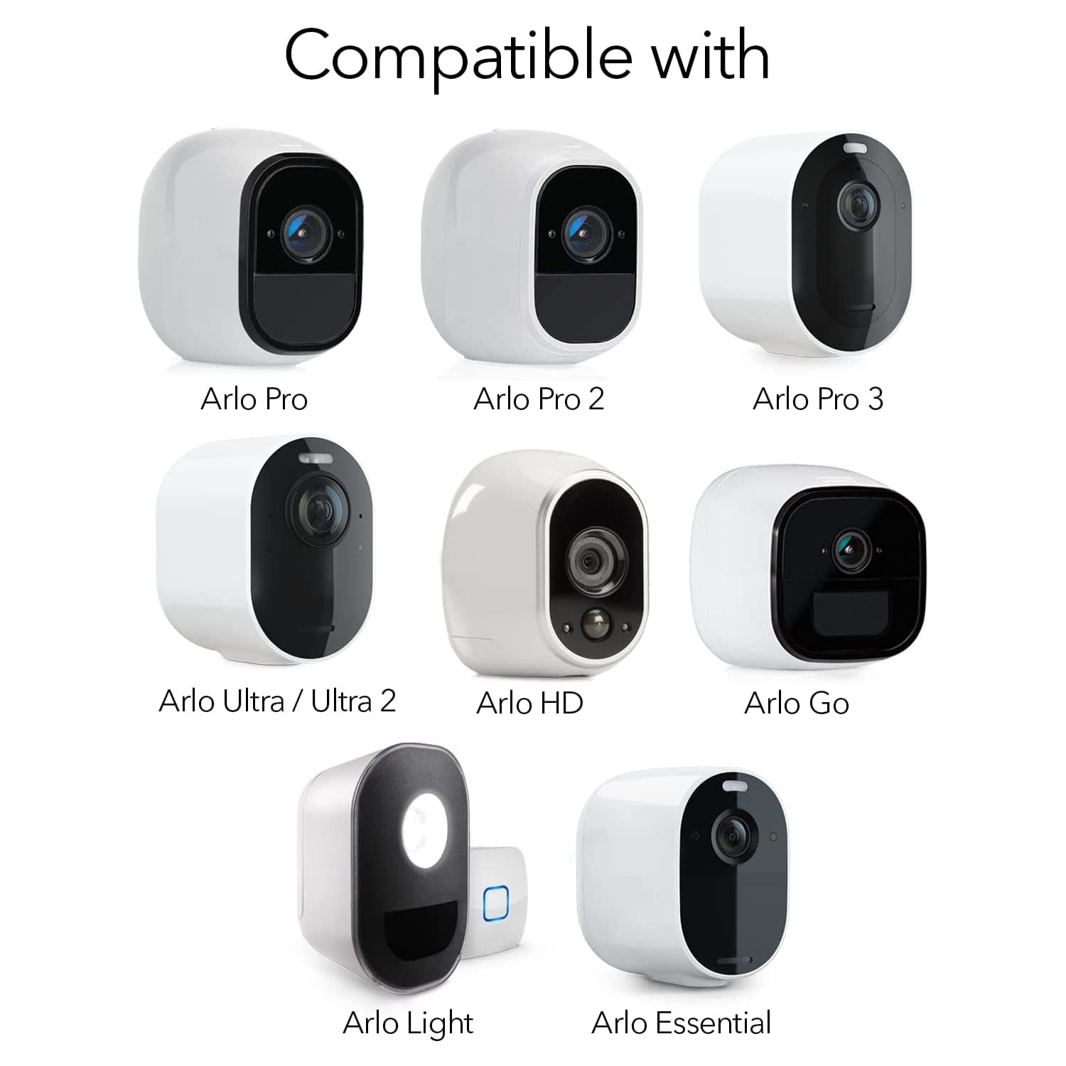 Wall Mount For All Arlo Camera, Arlo Ultra, Arlo Essential, Eufycam E/2C, Ultra/Ultra 2, & Others   Ring Stick Up Cam Battery Wi
