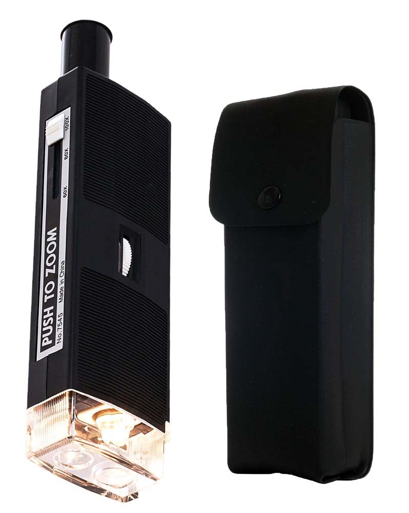 Lumagny Mp7545 Lighted Microscope 60X, 80X, 100X Magnification