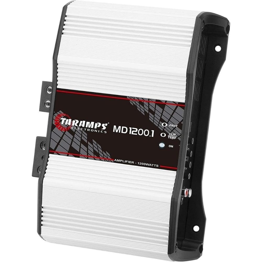 Taramp'S Md 1200.1 Full Range Amplifier 1200 Watts Rms 2 Ohms 1 Channel High Efficiency Mono Amplifier Class D, Bass Boost Car A