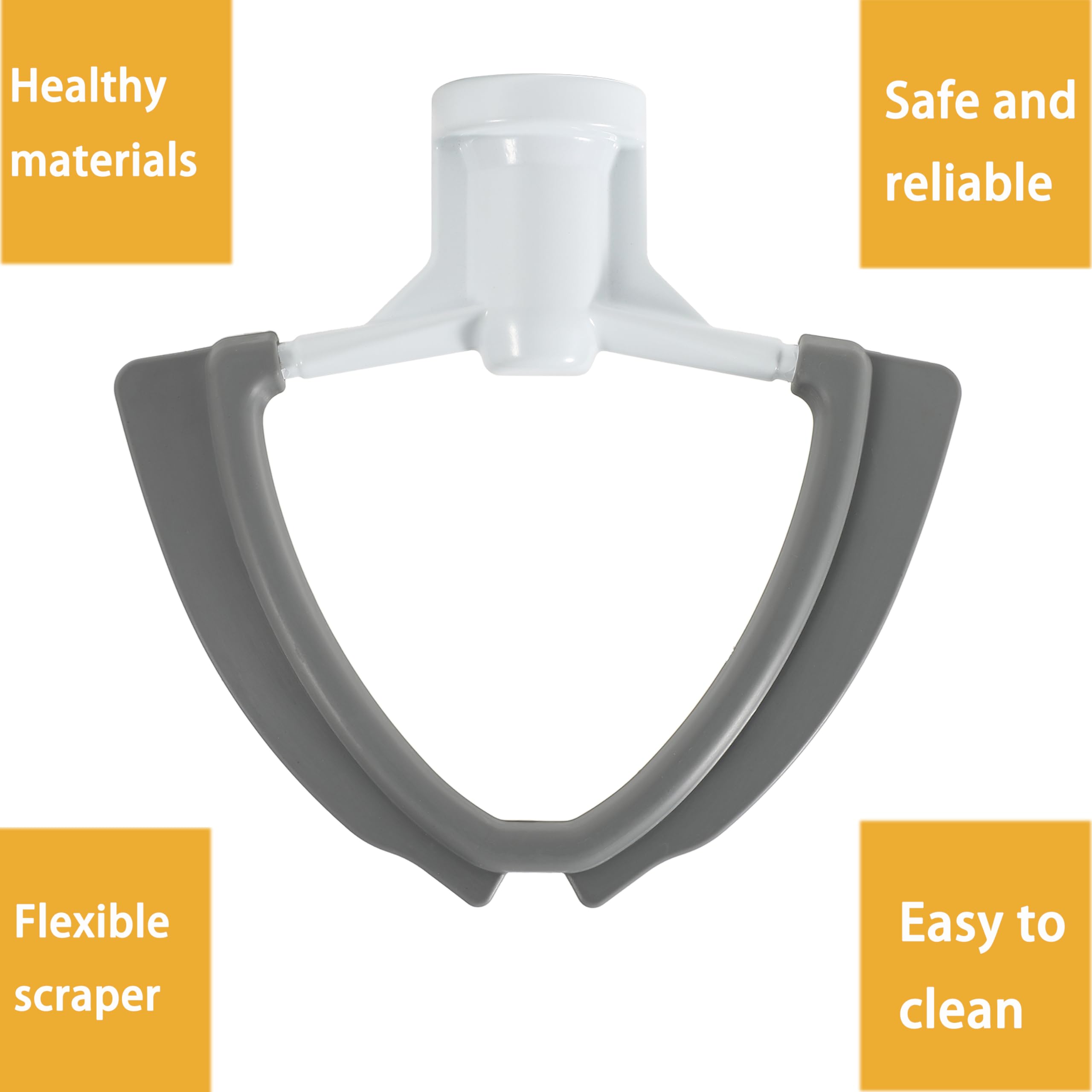 3.5 Qt Flex Edge Beater For Kitchenaid Artisan Mini Mixer Ksm3316X, Ksm3311X, Kfe35T Mixer Paddle With Flexible Silicone Edge Bo