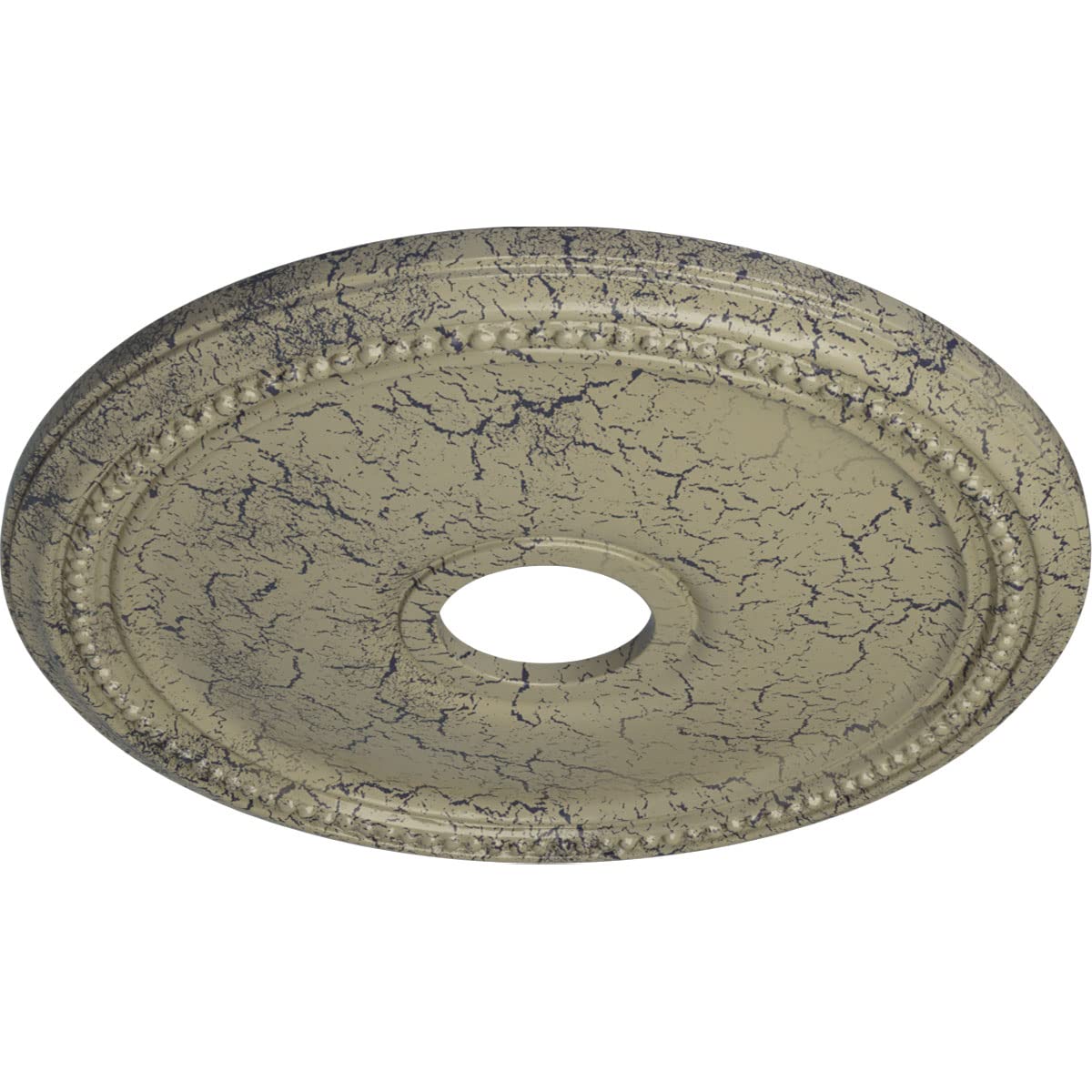 Ekena Millwork Cm18Dicsc Diane Ceiling Medallion, 18Od X 3 5/8Id X 1 1/8P (Fits Canopies Up To 5 3/8), Hand-Painted Castle Stone
