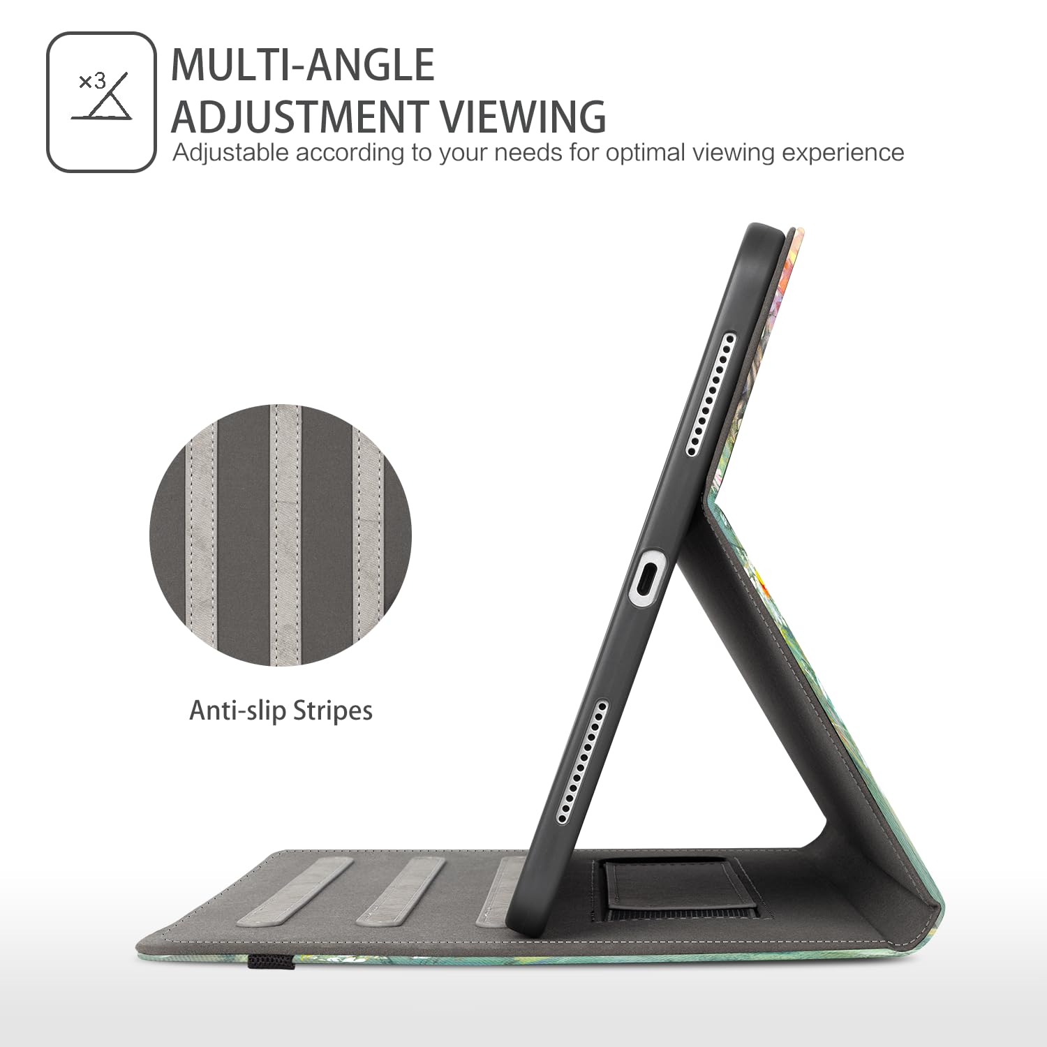 Ipad 10Th Generation Case, Ipad Case 10Th Generation Shockproof Protective Case With Pencil Holder, Multi Angle Viewing Adjustab