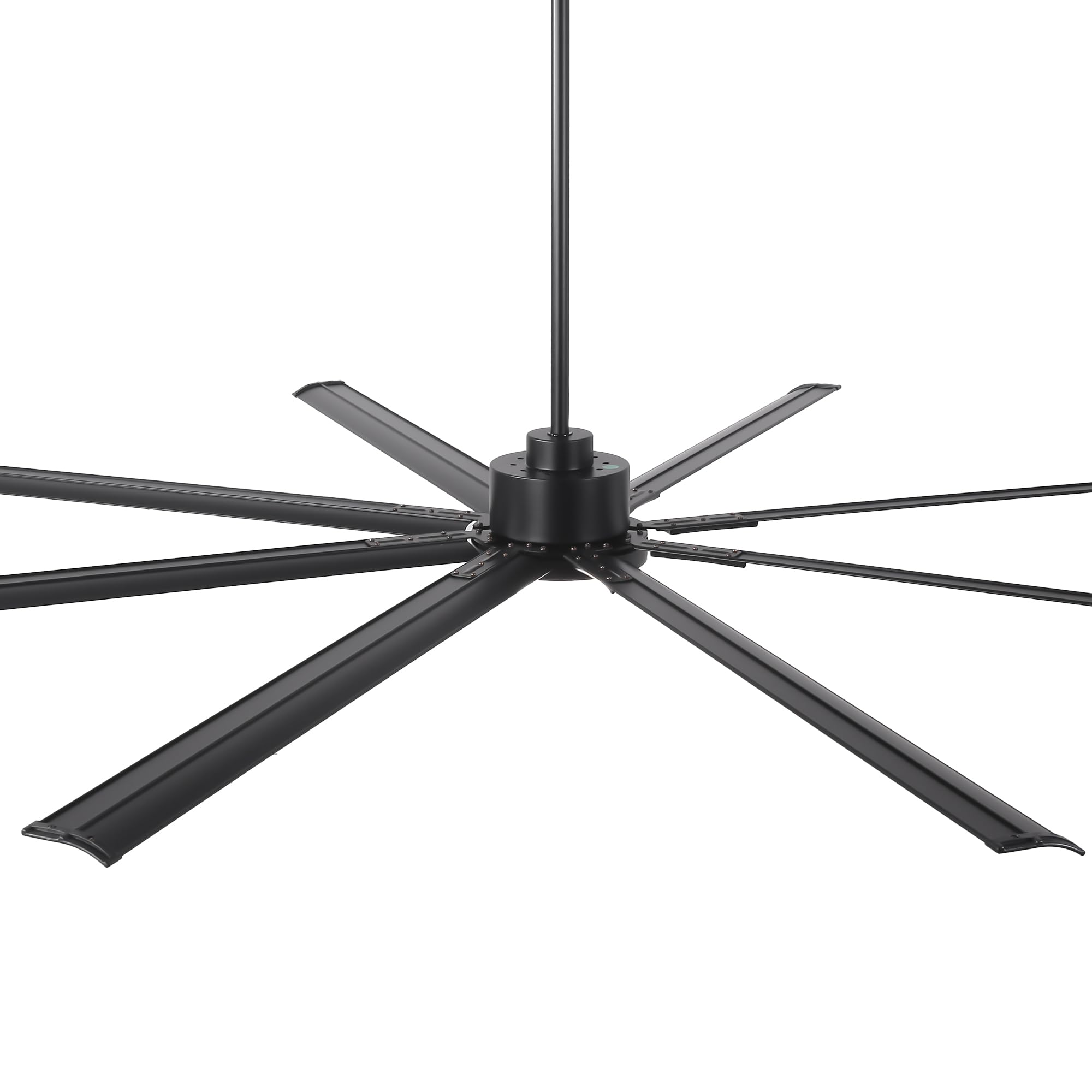 100 Inch Smart Ceiling Fans With Lights And Remote/App Control, Black Large Ceiling Fan With 6-Speed Reversible Dc Motor, Dimmab