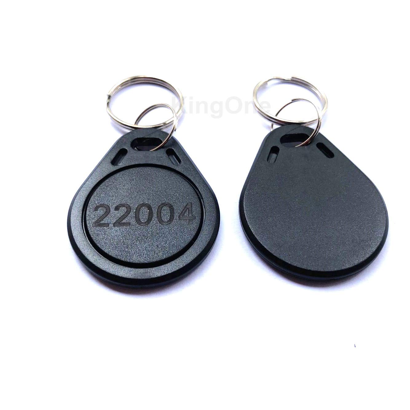 Kingone 100Pcs 26 Bit Keyfobs Proximity Fob Works With Prox Key Isoprox 1346 1386 1326 H10301 Format Readers. Works With The Vas