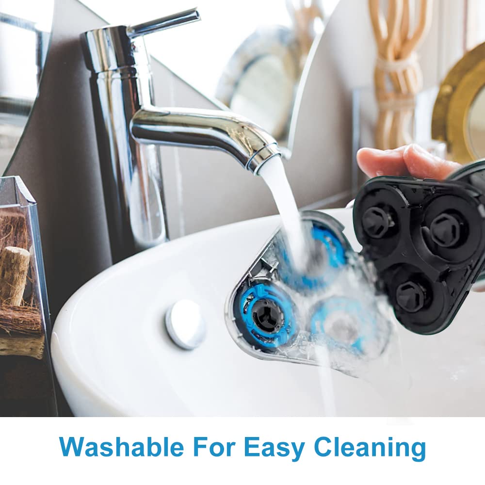 Sh50 Replacement Heads Compatible With Philips Norelco 5000 Series Shaver S5660/84, S5590/81, S5290/88, S5210/81, 5000 Replaceme