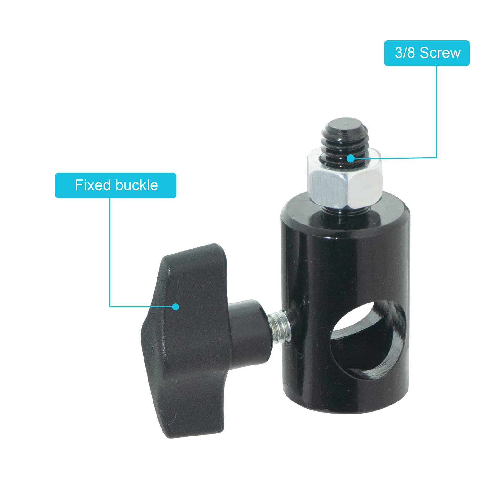 Wellmaking 2Pcs Rapid Adapter Convert With 3/8' Screw Dslr Mount Bracket Multi Functional Mount Bracket Adapter, Photo Studio, Light Stand Tip Boom Arm Photo Studio Photography Accessory