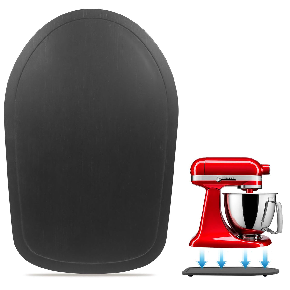 Mixer Slider Compatible With Kitchen Aid Bowl Lift 4 .5 5 Qt Stand Mixer Pine Wood   Kitchen Countertop Storage Mover Sliding Ca