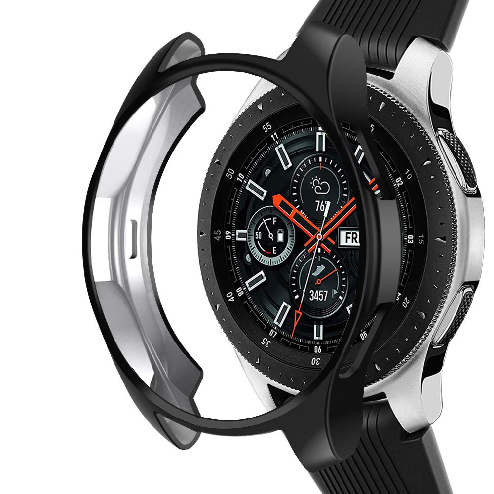 Nahai Tpu Slim Case For Samsung Galaxy Watch 46Mm, Shock Proof And Protective Bumper Shell