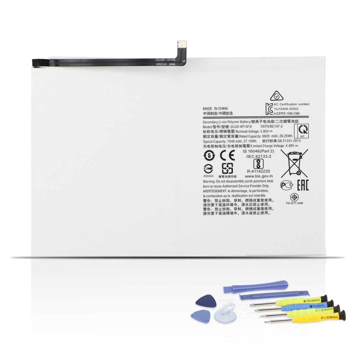 Zthy Scud Wt N19 Tablet Battery Replacement For Samsung Galaxy Tab A7 10.4 2020 10.4'' Sm T500 Sm T505 Sm T500N Sm T505N Sm T503