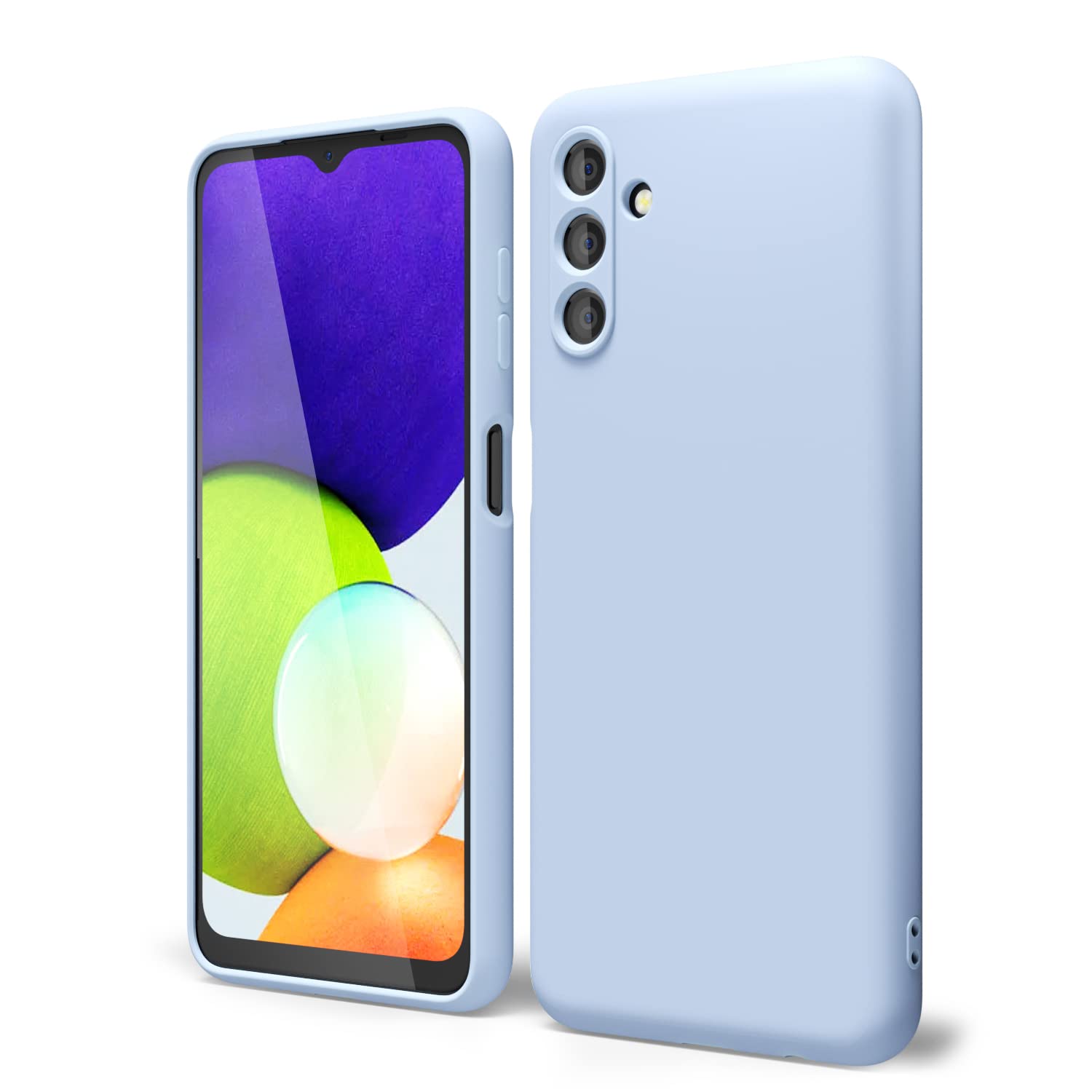 Oakxco For Samsung Galaxy A13 5G Phone Case/A04S Phone Case Liquid Silicone, Slim Soft Rubber Tpu Plain Smooth Gel Cover For Wom