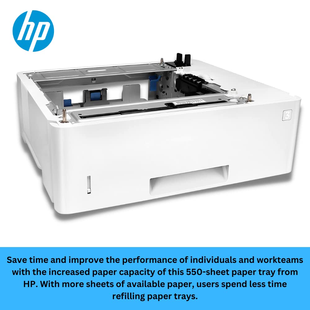 Hp Laserjet 550 sheet Paper Tray   550 Sheet   F2A72A, White