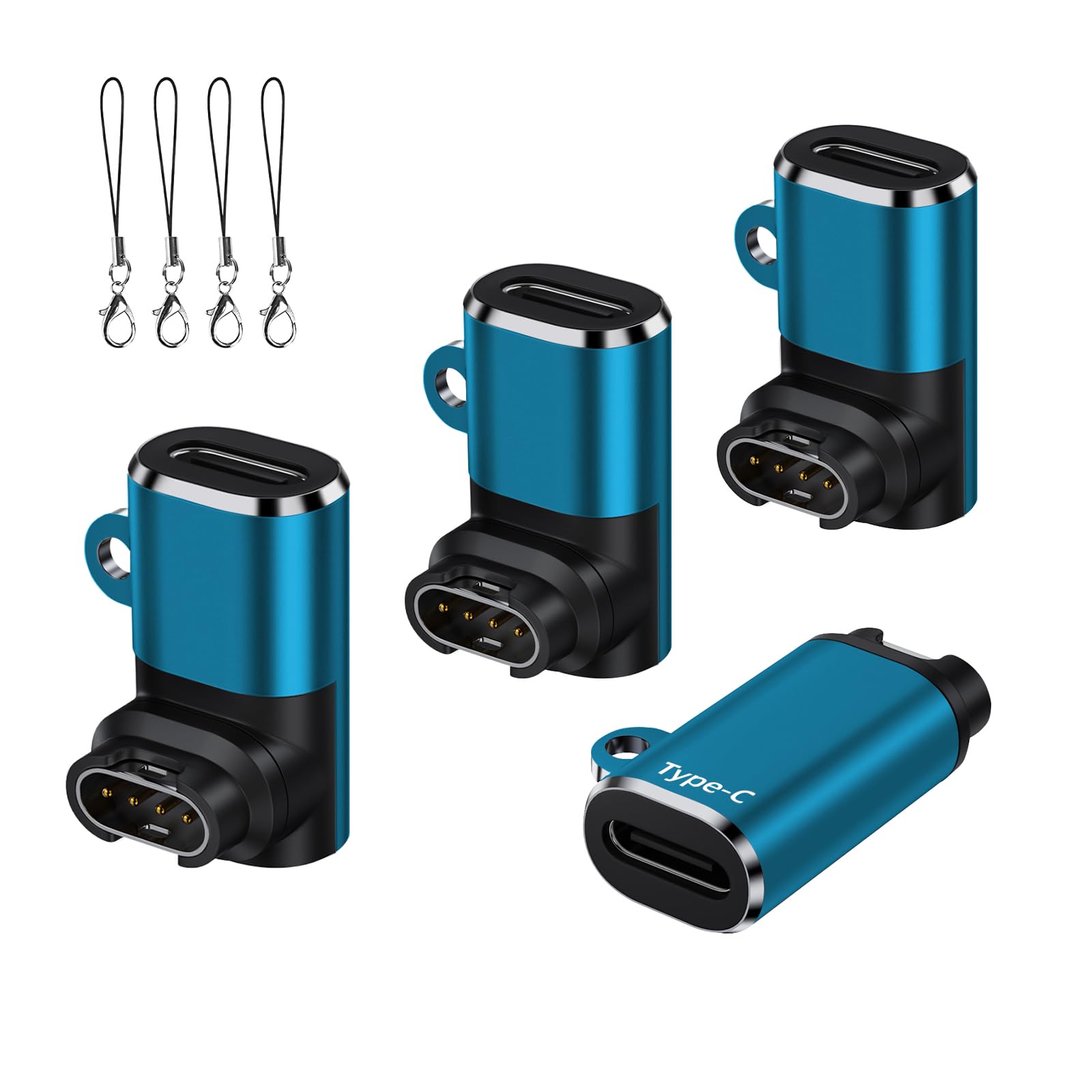 Charger Adapter for Garmin Watch 4-Pack,USB C to Garmin Charging Data Cable Adapter for Forerunner 55/165/970/570/945/265,Vivoac