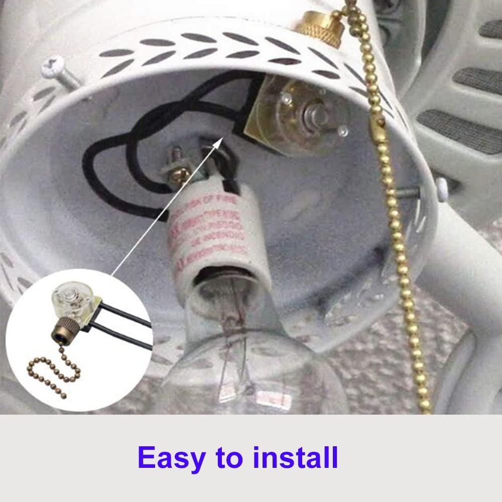 Ceiling Fan Light Switch Zing Ear Ze 109 E89885 Two Wire Light Switch With Pull Chain Cords For Hunter Ceiling Light Fans Lamps