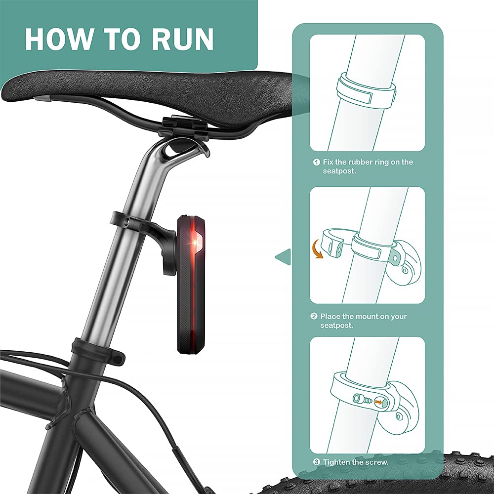 Tusita Seat Post Quarter Turn Mount Compatible With Garmin Varia Rtl510 Rtl515 Rvr315 Rearview   Fit 27.2Mm 30.9Mm 31.6Mm Bars S