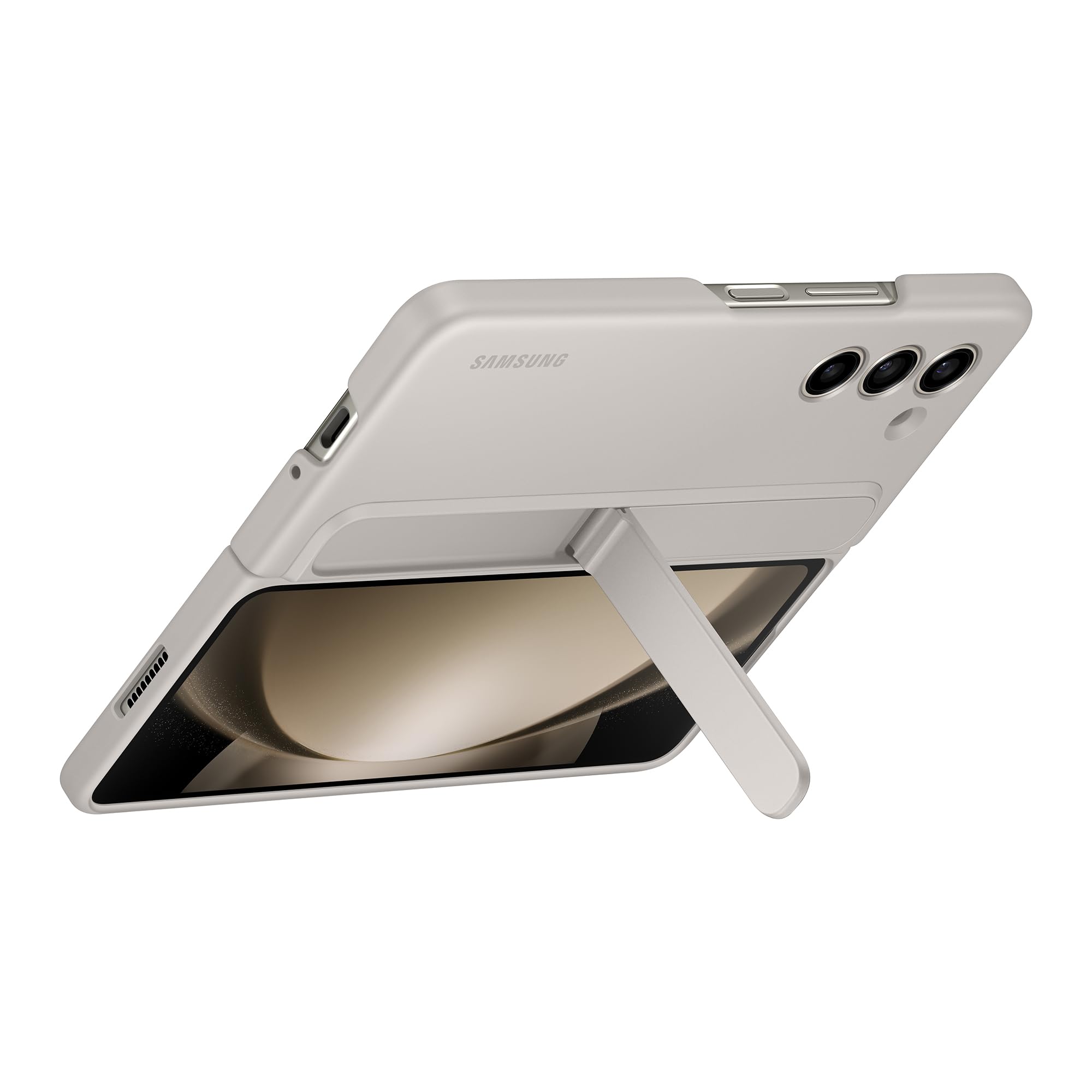 Samsung Galaxy Official Standing Case With Strap For Z Fold5, Sand