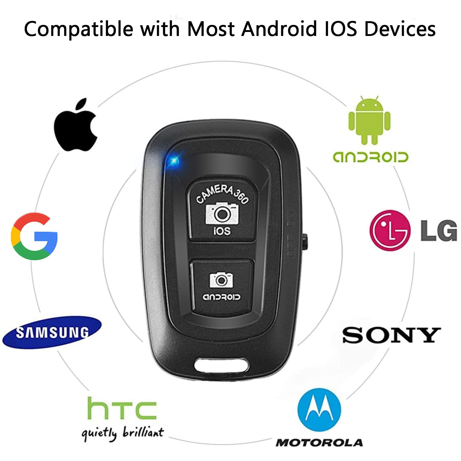 Cellphone Clicker, Camera Remote Control(2 Pack) For Photos & Videos, Wireless Camera Remote Shutter Compatible With Iphone/Andr