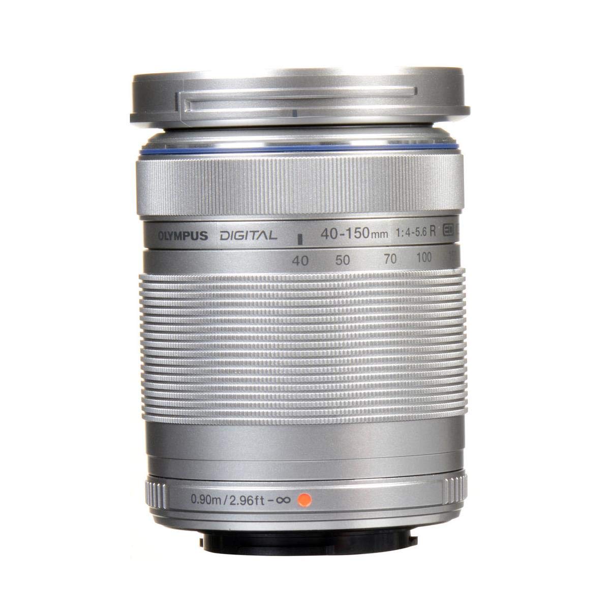 Om System Olympus M.Zuiko Digital 40 150Mm F4.0 5.6 R Silver For Micro Four Thirds System Camera, 3.75X Zoom Lens, Portable Desi