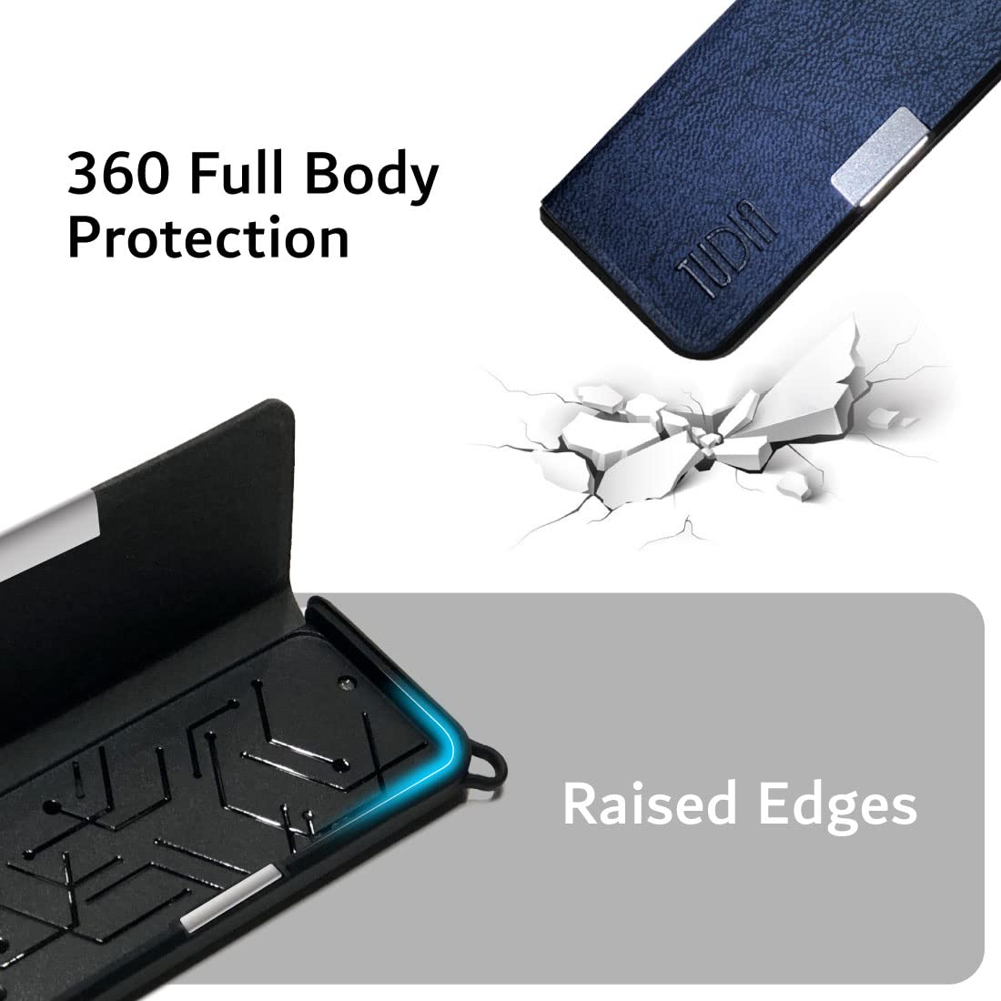 Tudia Travel Case Compatible For Kardiamobile Ekg Monitor, Premium Leather Magnetic Closure With Key Holder Protective Carrying