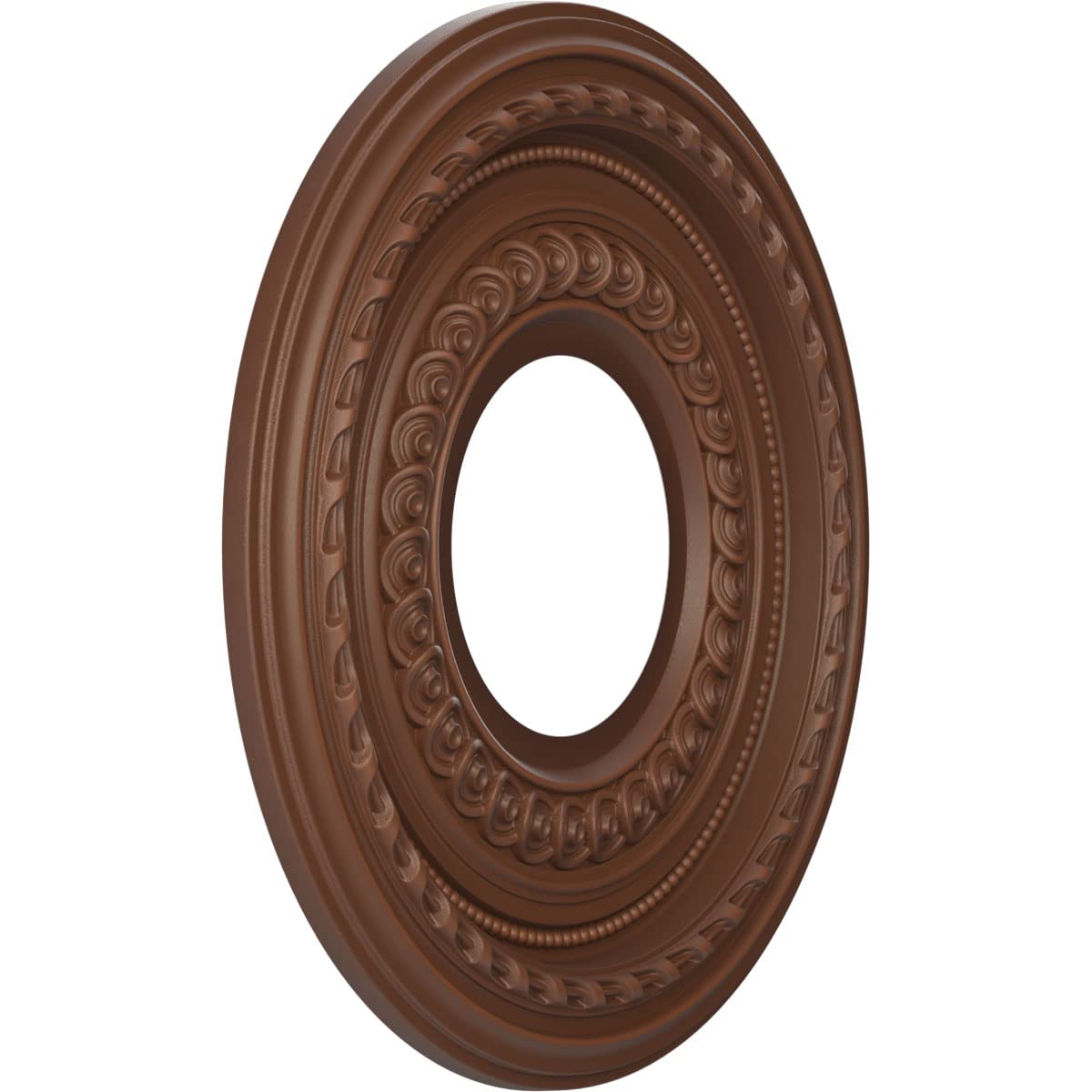 Ekena Millwork Cmp10Codru Cole Thermoformed Pvc Ceiling Medallion (Fits Canopies Up To 4 1/4), 10Od X 3 1/2Id X 3/4P, Universal
