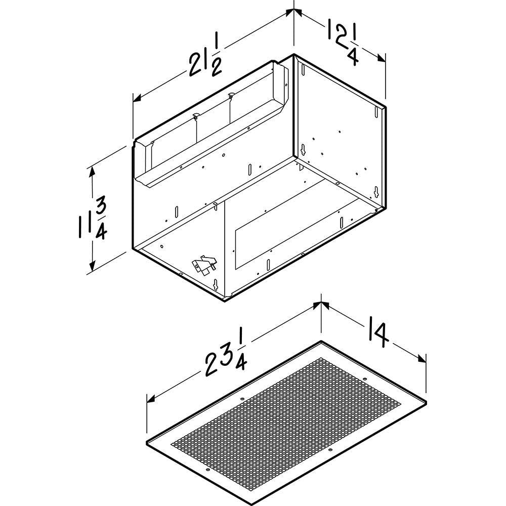Broan Nutone L400 High Capacity Ventilator Fan, Commercial Exhaust Fan, 2.3 Sones, 434 Cfm, White