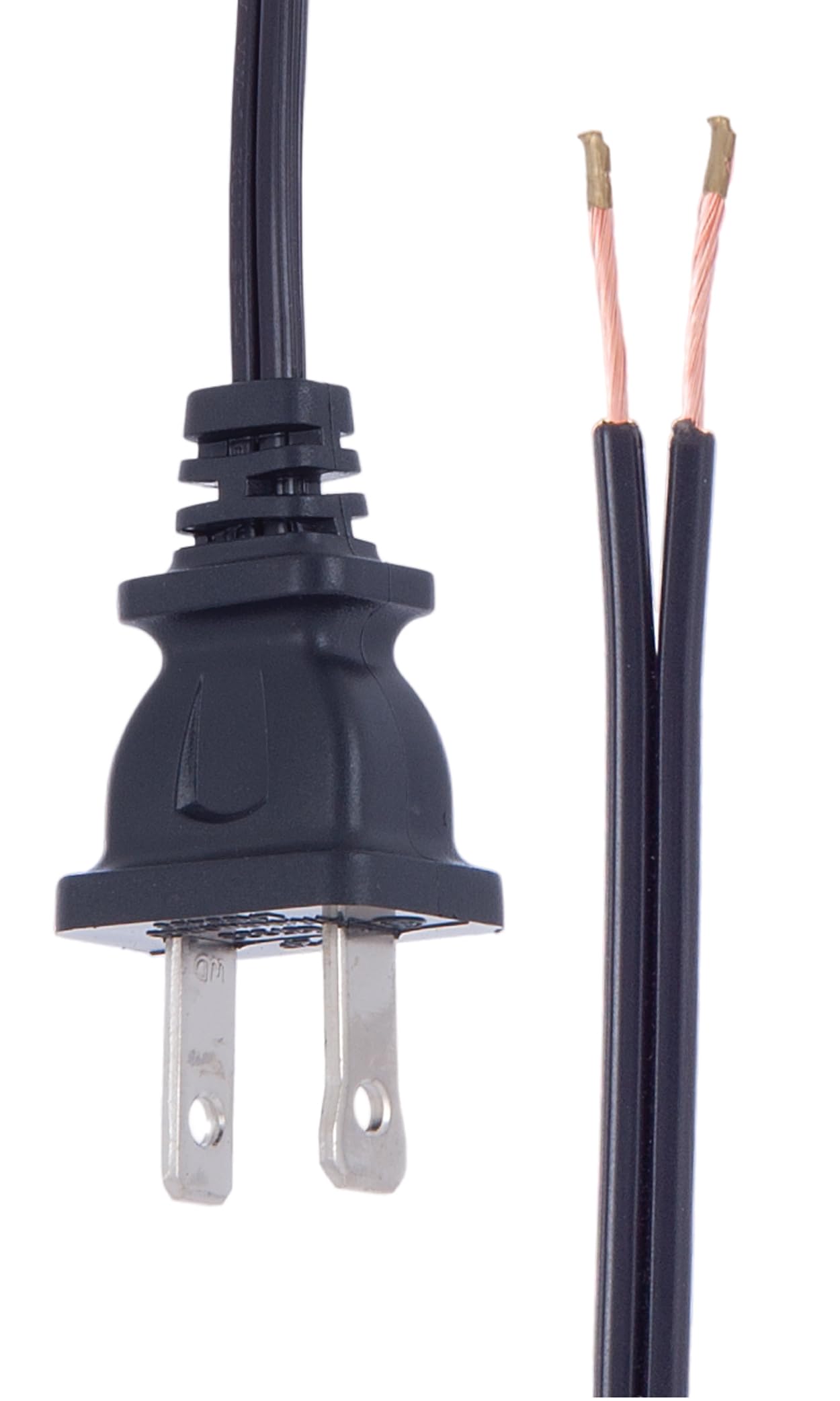 B&P Lamp Black Lamp Cord, 16 Foot Long Spt 2 Wire, Ul Listed