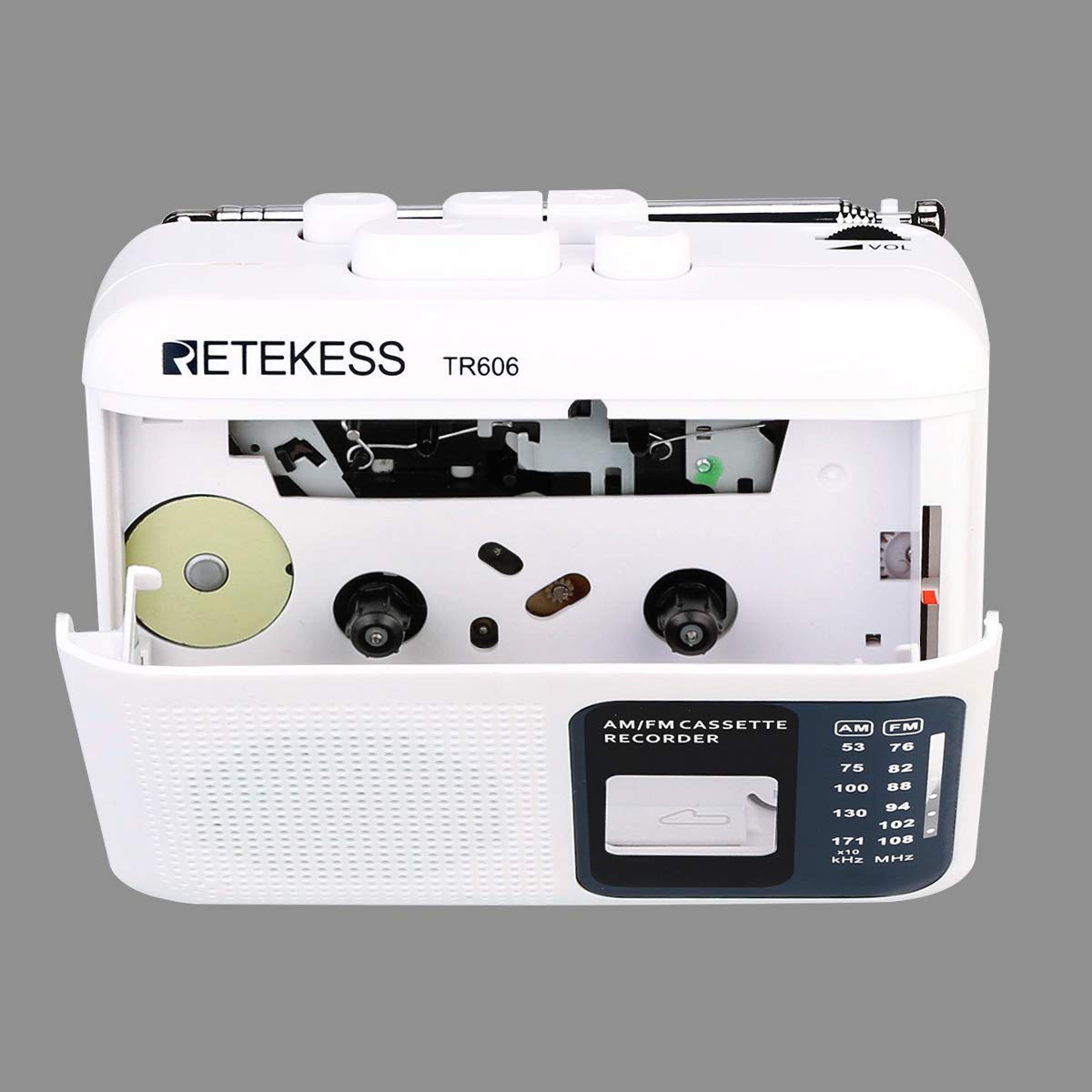 Retekess Tr606 Cassette Tape Player, Cassette Player Recorder, Built-In Speaker, Aux/Microphone Jack, Support Aux Line In Record