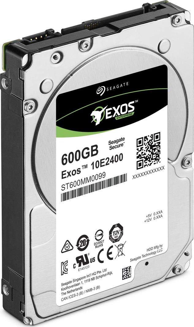Seagate Exos 10E2400 ST600MM0099 - Generation 10K.9 - disque dur hybride - 600 Go (16 Go Flash) - interne - 2.5 SFF - SAS 12Gb/s