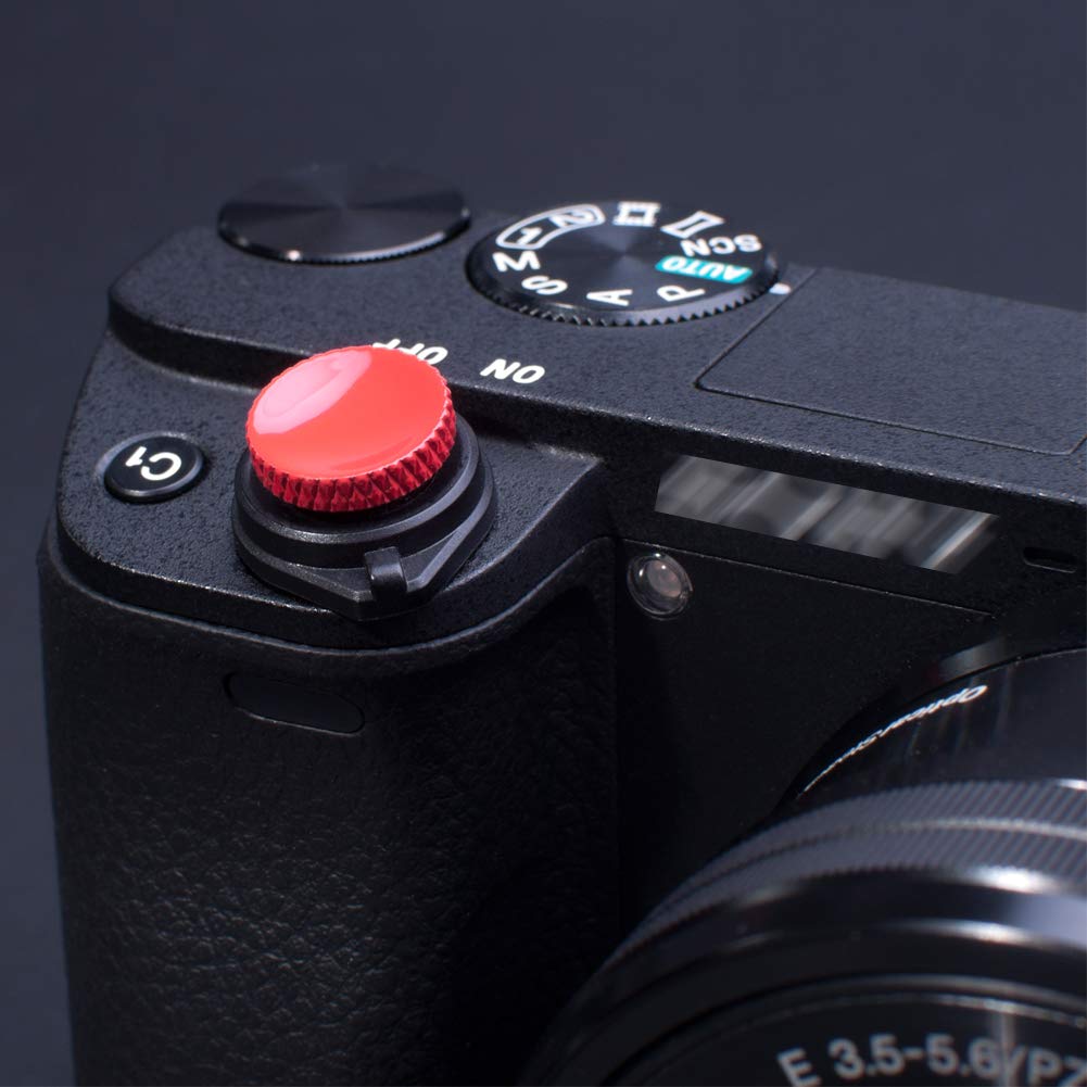 Vko Camera Soft Release Shutter Button Cap For Zv 1 Zv1 Rx100M7 Rx100M6 Rx100M5 Rx100M4 Rx100M3 A6000 A6100 A6300 A6400 A7R A7S A7 Flat Surface Cameras Shutter Button Red(2 Pack)