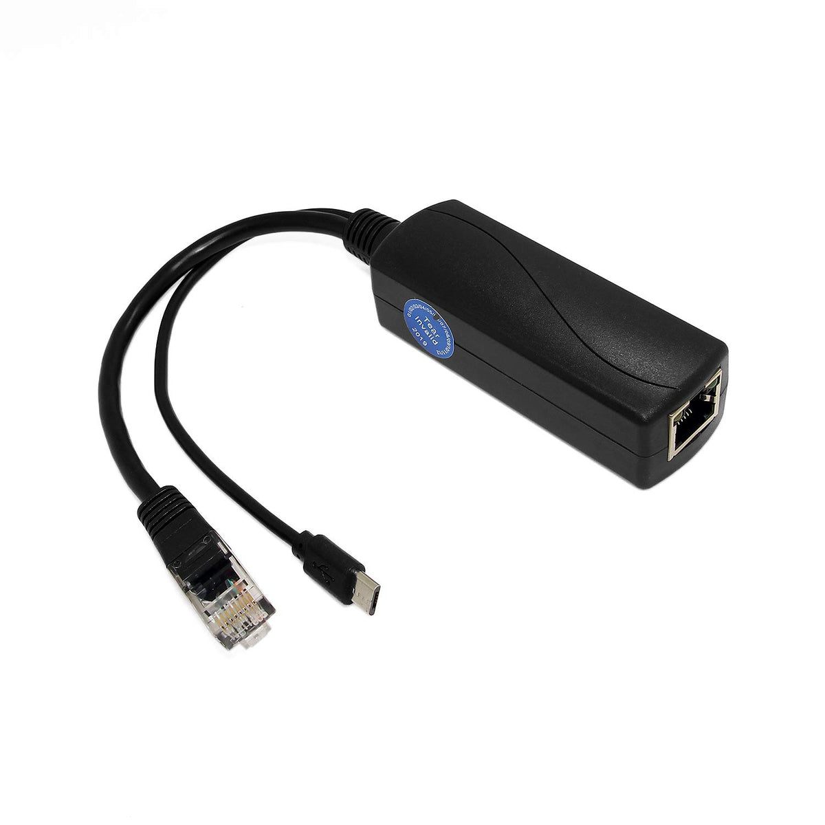 Revodata Gigabit Micro Usb Poe Splitter 5V 2.4A, Ieee 802.3Af Standard 10/100/1000Mbps For Raspberry Pi 3B, Google Wifi, Tablets