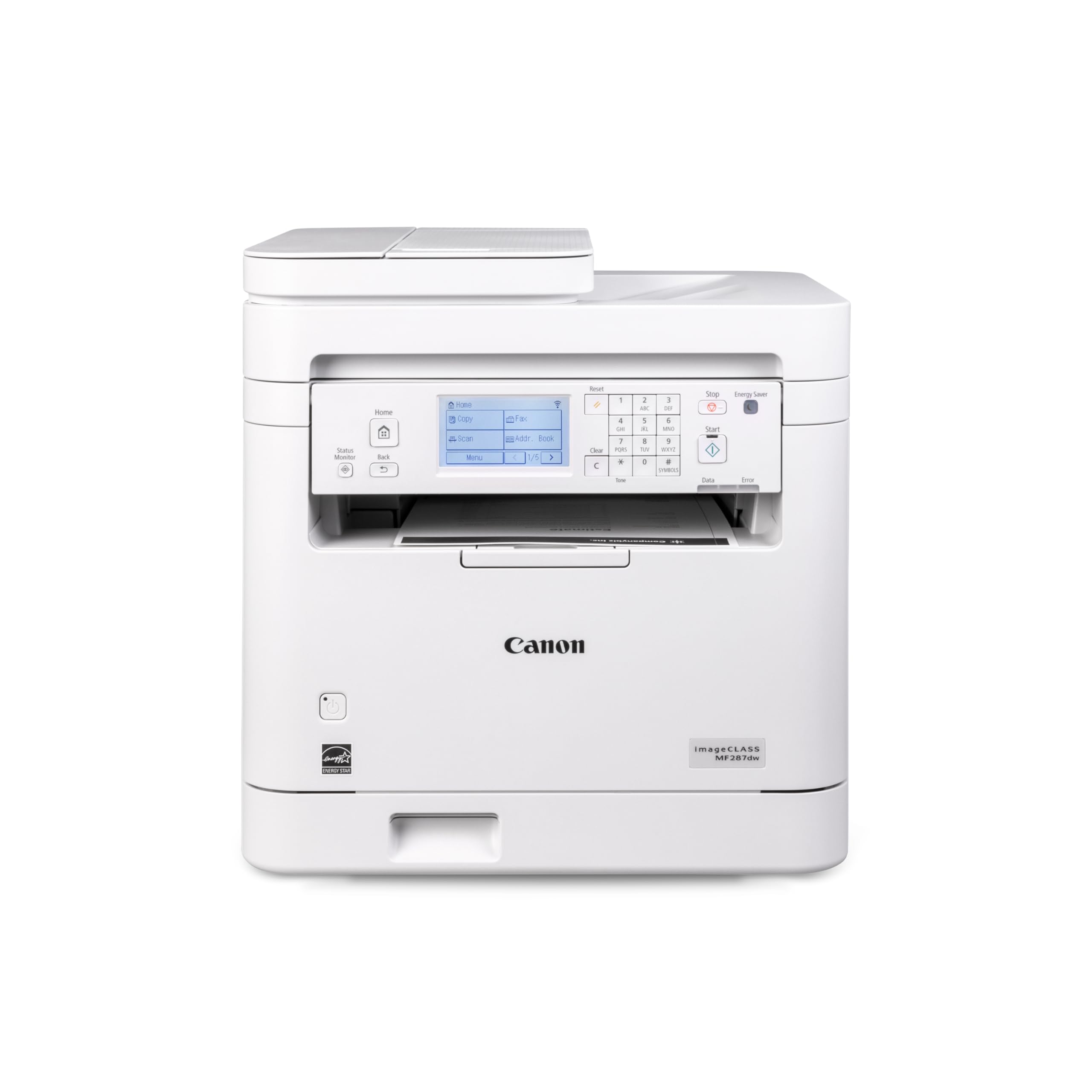 Canon imageCLASS MF287dw - Monochrome, Duplex, Wireless Laser Printer, All-in-One Print, Copy, Scan, Fax, Auto Document Feeder, 