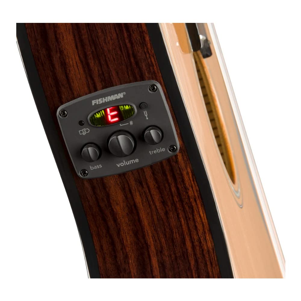 Fender Cn 140Sce Thinline Concert Nylon String Acoustic Guitar, With 2 Year Warranty, Natural, With Case